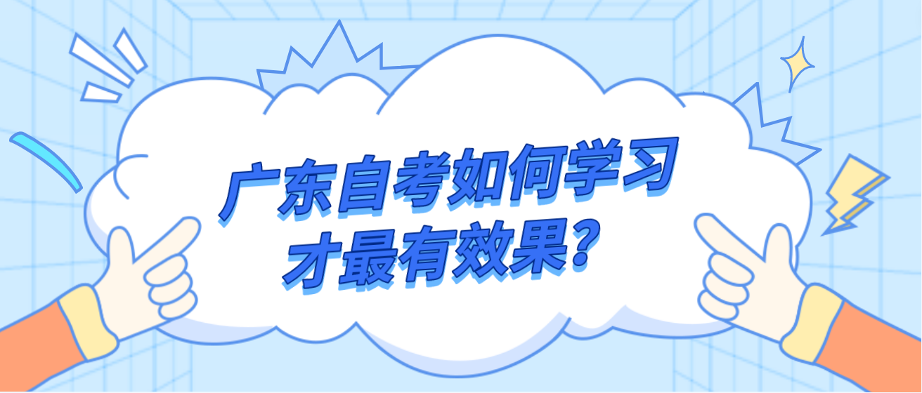 广东自考如何学习才最有效果？